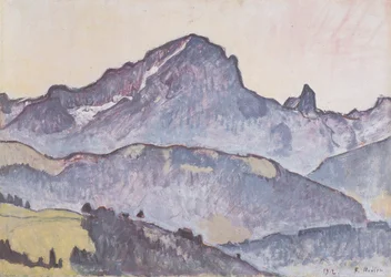 Le Grand Muveran depuis Villars